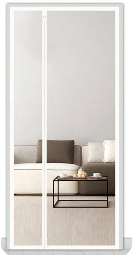 Sostegno magnetico per cancelli - 100*220cm - Antizanzare - Senza perforazione necessaria - Adatto per porte in legno, metallo, marmo, acciaio inossidabile, piastrelle ceramiche e altre porte - Sostegno estivo per zanzare - Apertura laterale