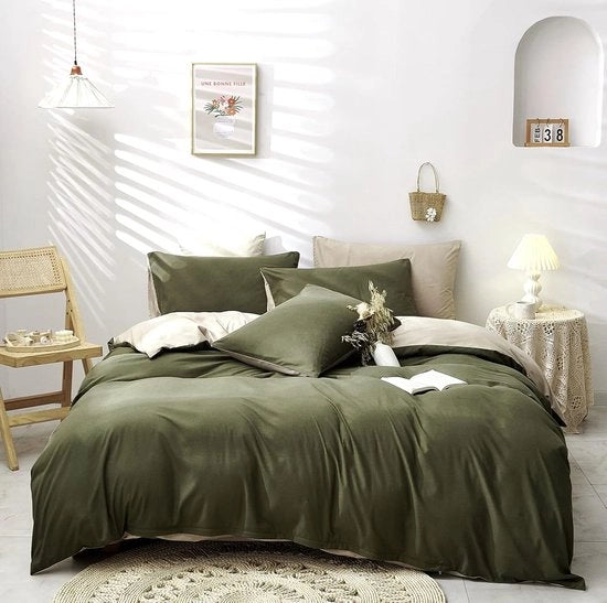 Set di coperte per letto reversibili - moderno - 3 pezzi - 200x200 cm