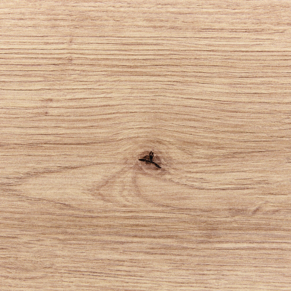 Tavolino con piano in MDF con gambe in metallo e forma ovale 120 x 50 cm in legno chiaro dal design classico