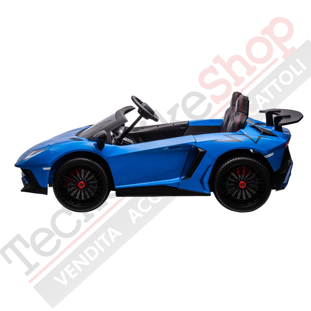 Tecnobike Shop - Auto Elettrica per Bambini Lamborghini SVJ 24V - 2 Posti Big-Blu