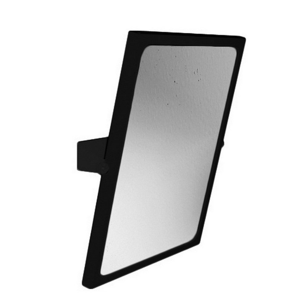 Specchio reclinabile serie leonardo 46x56 cm nero opaco