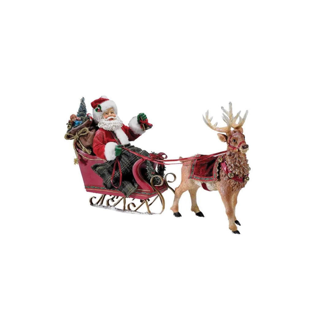 Babbo natale in slitta con renna Christmas inspiration