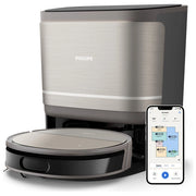 Philips XU9100-10 HomeRun Serie 9000 Robot aspirapolvere Laser D-ToF 360° 0.21 L autonomia 280 min Wi-Fi App Alexa colore Nero
