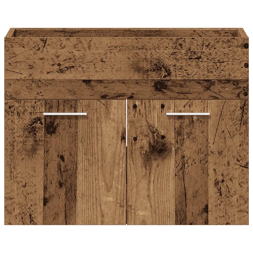 Mobile Lavabo Bagno Legno Antico 60x38,5x46 cm in Truciolato