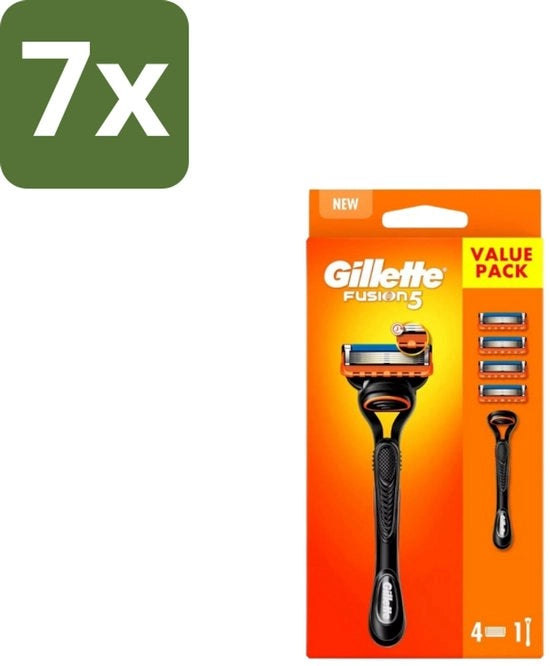 Sistema di Trattenuta per Rasoi Fusion5 + 4 Meschi - Confezione in Bulk - 7 pezzi