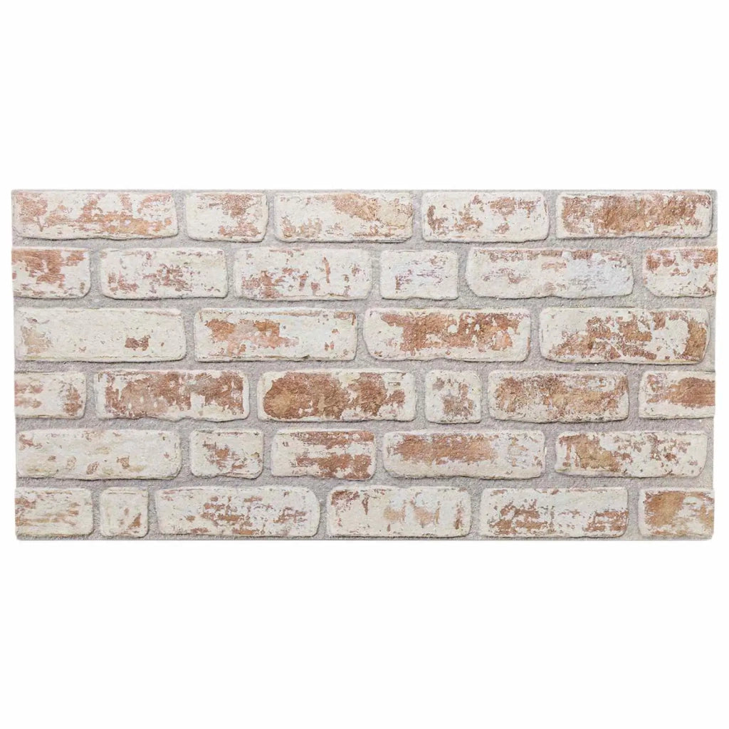 Pannelli da parete 10 pz Rosso e Bianco 100 x 50 cm CFW1380176