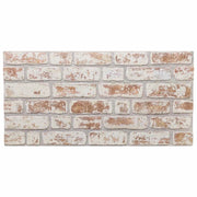 Pannelli da parete 10 pz Rosso e Bianco 100 x 50 cm CFW1380176