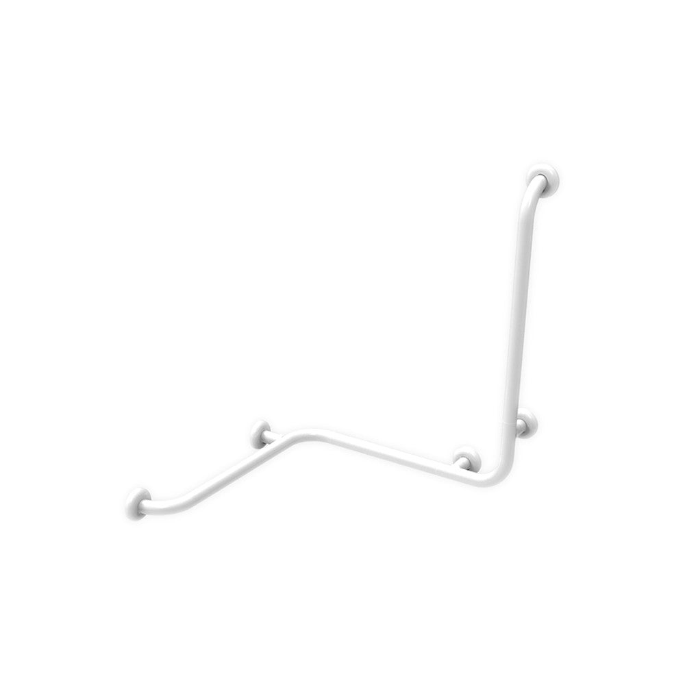 Maniglia angolare con verticale laterale universale 60x60x60h inox bianco