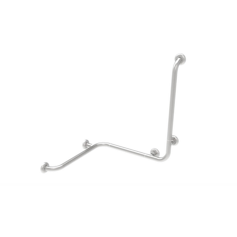 Maniglia angolare con verticale laterale universale 60x60x60 inox satinato