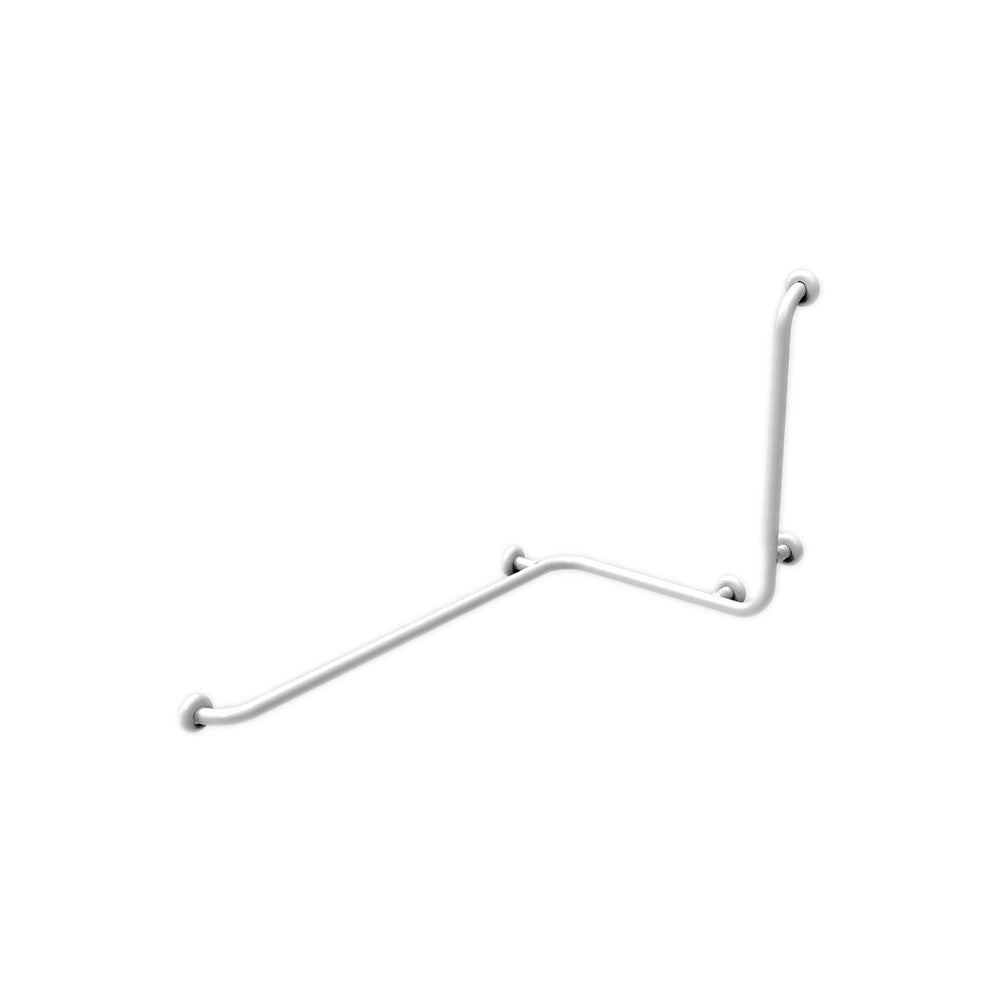 Maniglia angolare con verticale laterale universale 110x60x60h inox bianco