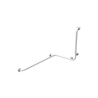 Maniglia angolare con verticale laterale universale 110x60x60h inox bianco