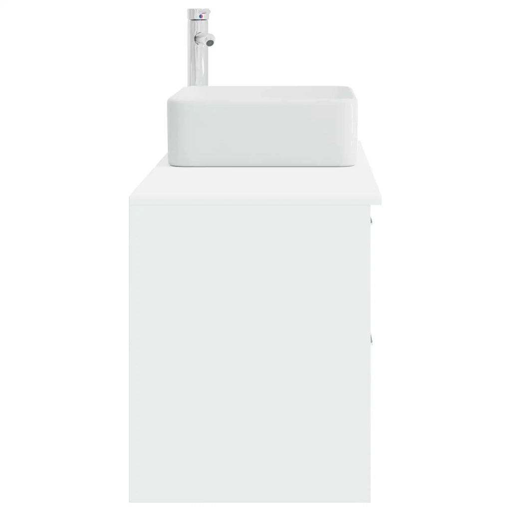 Set di mobili per il bagno 2 pcs Bianco Legno ingegnerizzato 3403880