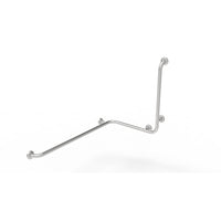 Maniglia angolare con verticale laterale universale 110x60x60h inox satinato