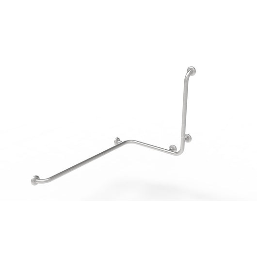 Maniglia angolare con verticale laterale universale 110x60x60h inox satinato