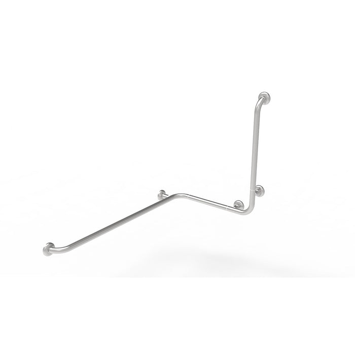 Maniglia angolare con verticale laterale universale 110x60x60h inox satinato