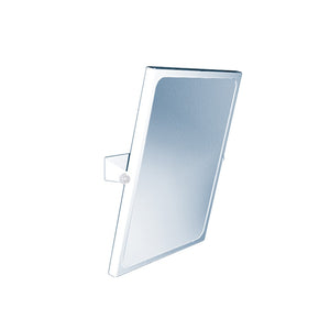Specchio reclinabile 46x56 cm rivestito standard antibatterico, bianco