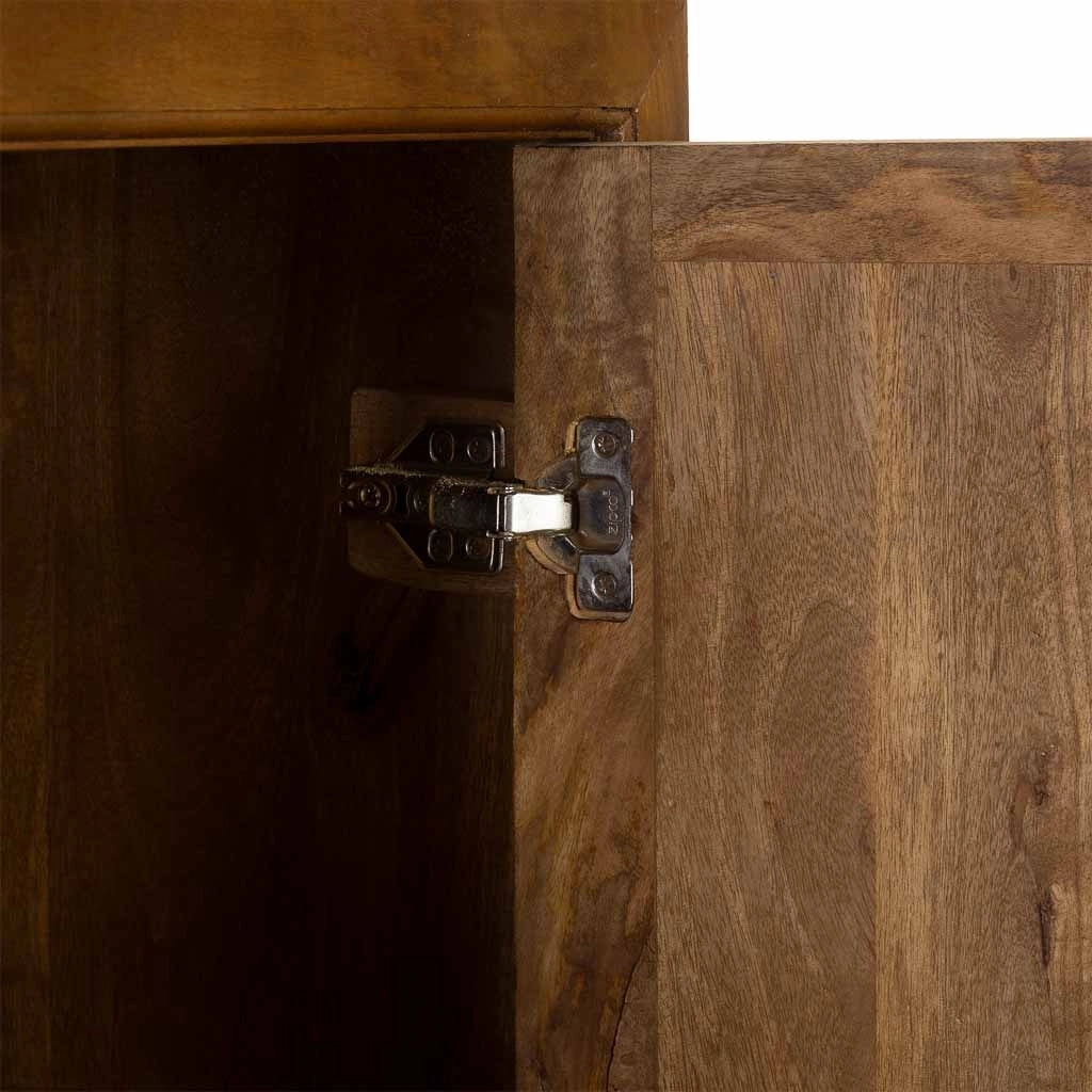 Armadio in legno marrone a 4 ante, 90x40x180h cm