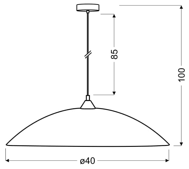 Candellux sospensione Young 31-09166 Ø40 cromo vetro E27