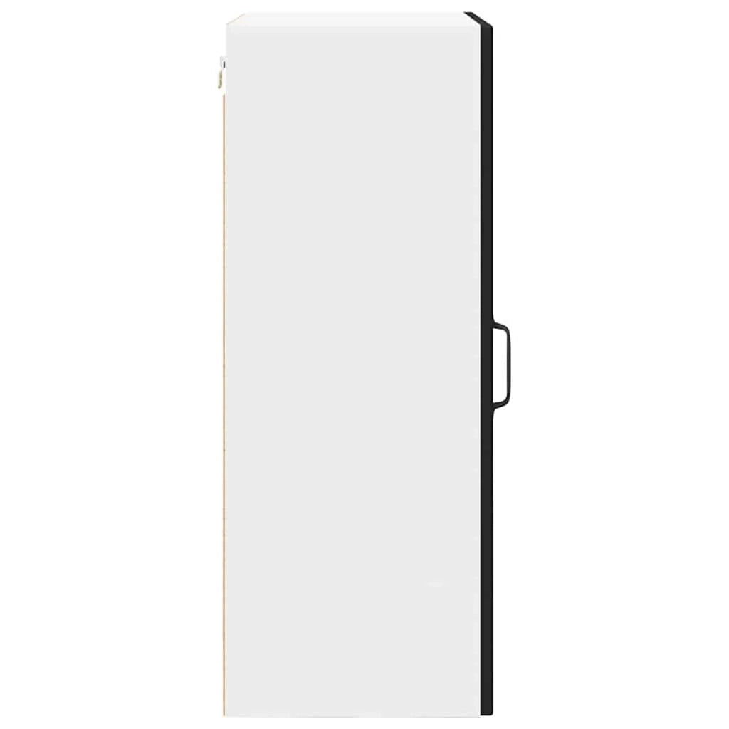 Mobiletto da cucina moderno 50 x 31 x 80 cm pratico e funzionale contenitore in legno ingegnerizzato nero 02_0054380