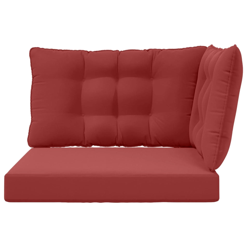 Cuscino per divano da esterno 3 pcs Rosso vino Poliestere