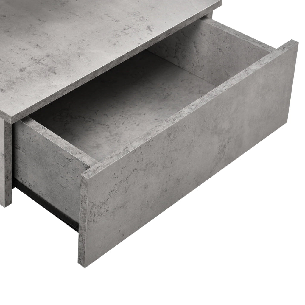 Comodino da parete con cassetto 40 cm grigio 03_0000826