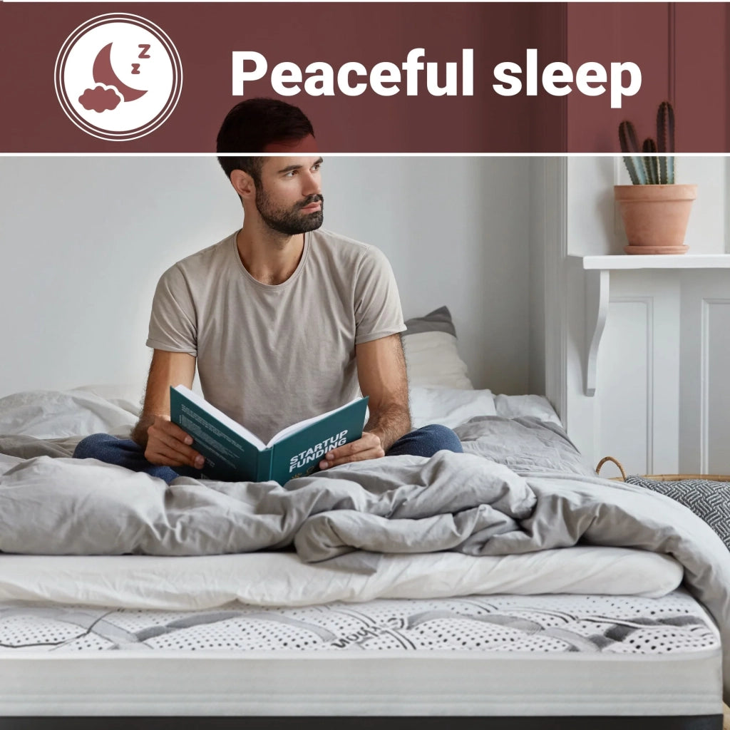 Materasso in Memory Foam Singolo 75x190 Altezza 22 cm | Rigidità media/alta | Tessuto Anallergico e Traspirante | Proprieta' Ortopediche Automodellanti | Prodotto in Italia