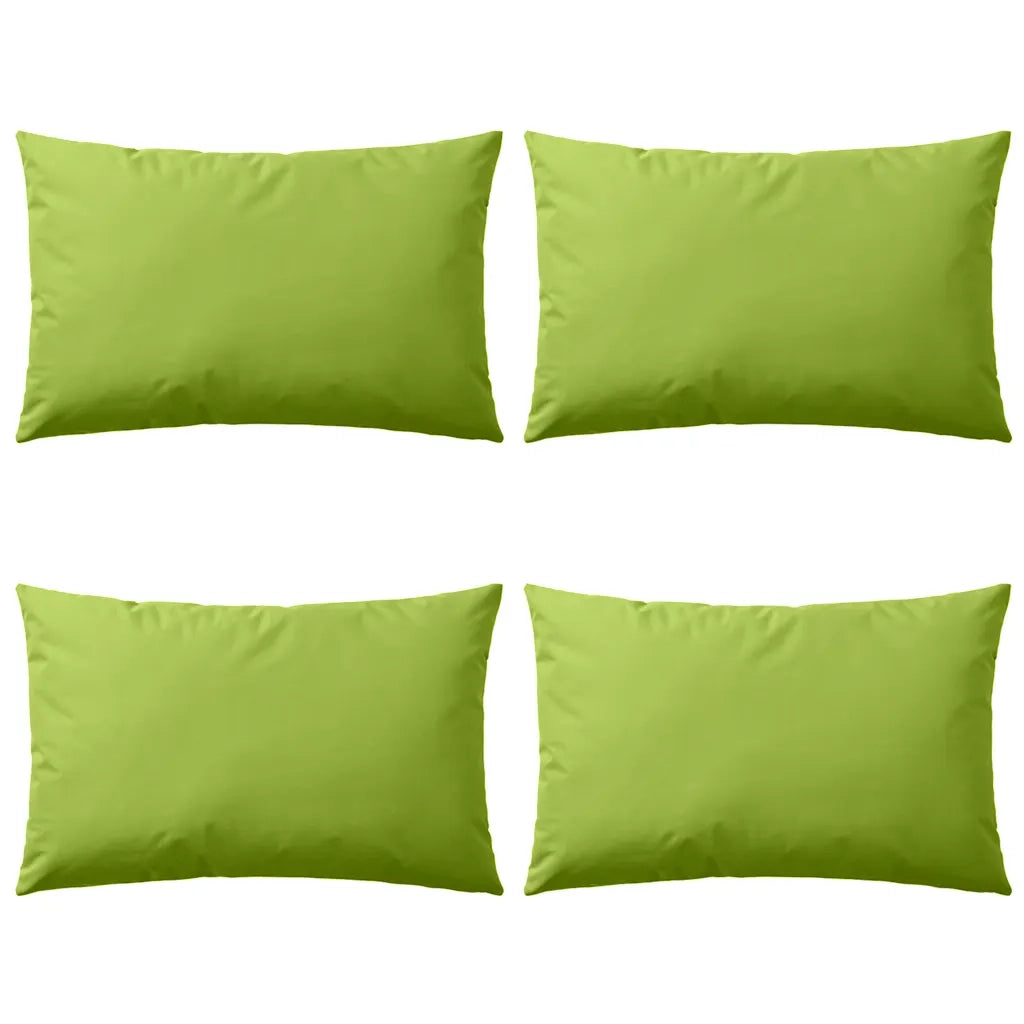 Cuscini da Esterno 4 pz 60x40 cm Verde Mela cod mxl 39794