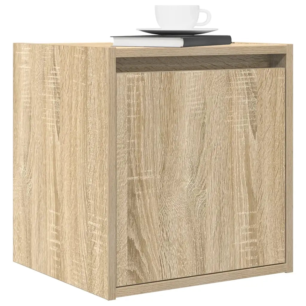 Comodino a Muro Rovere Sonoma 38x34x40 cm 861233
