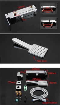 Miscelatore per vasca moderno squadrato