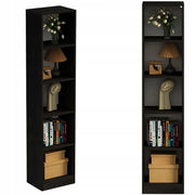 Scaffale nero alto 182 cm