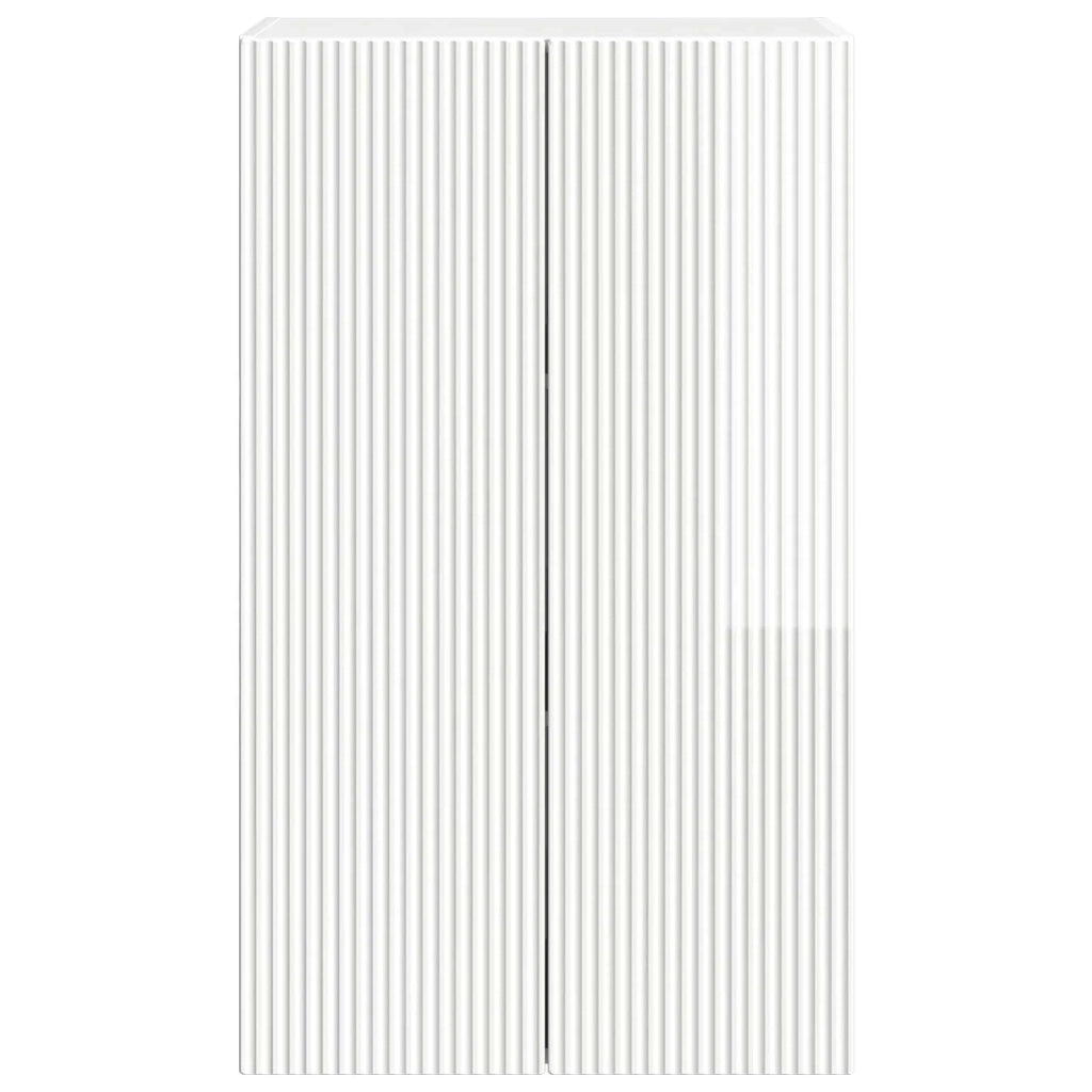 Mobile TV da parete 59,5 x 31 x 100 cm Bianco Lucido