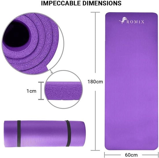 Tappetino Yoga - 10MM di Spessore - Adatto a Tutte le Attività - Ecologico