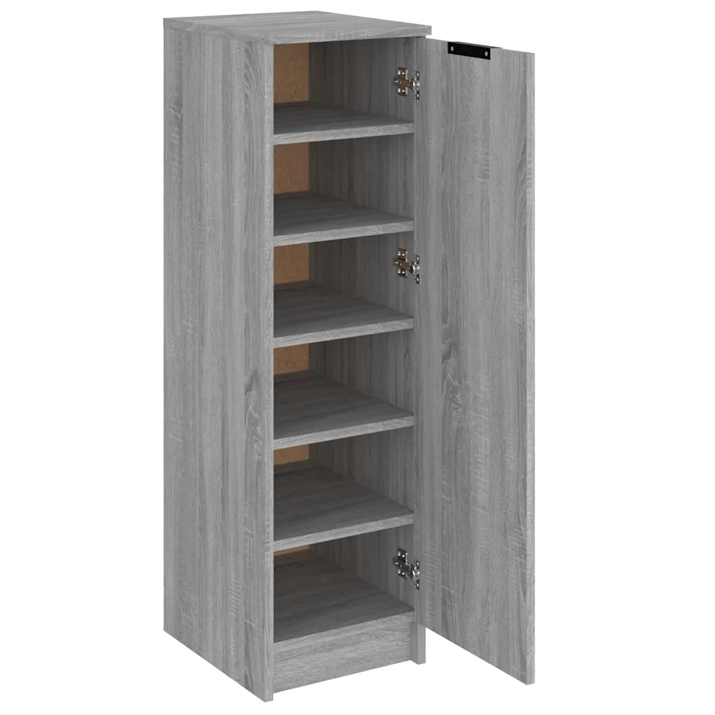 Scarpiera-Scaffale per scarpe Grigio Sonoma 30x35x100 cm in Legno Multistrato