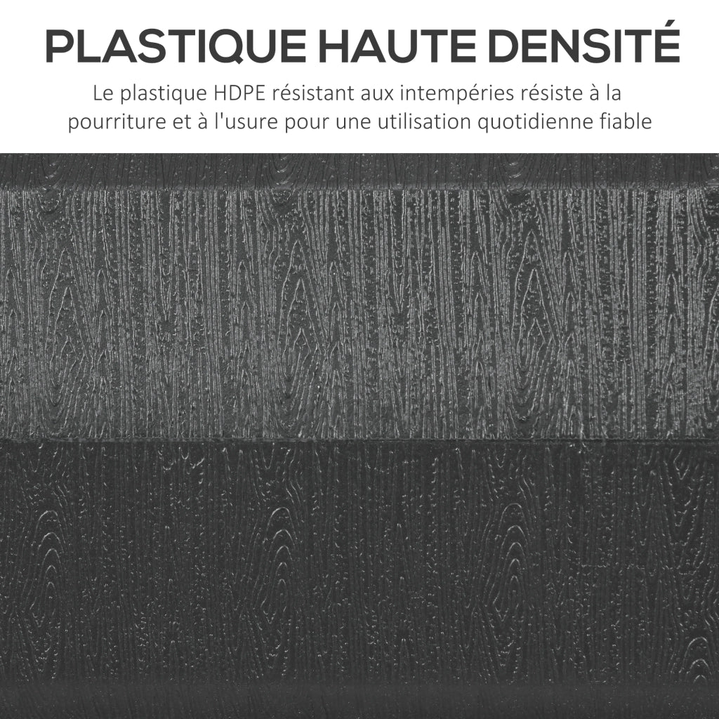 Base per ombrellone quadrata in HDPE ¨C zephmum ¨C nero, riempibile con sabbia o acqua, per mastro ? 38 e 48 mm