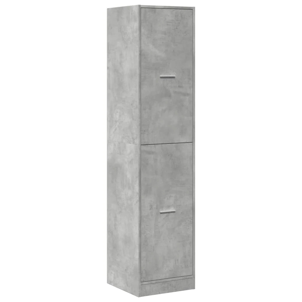 Mobiletto moderno per farmacia grande capacità di stoccaggio 40 x 40,5 x 174,5 cm legno ingegnerizzato grigio cemento 02_0055670