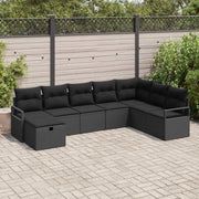 Set di divani con cuscino 6 pcs polyrattan