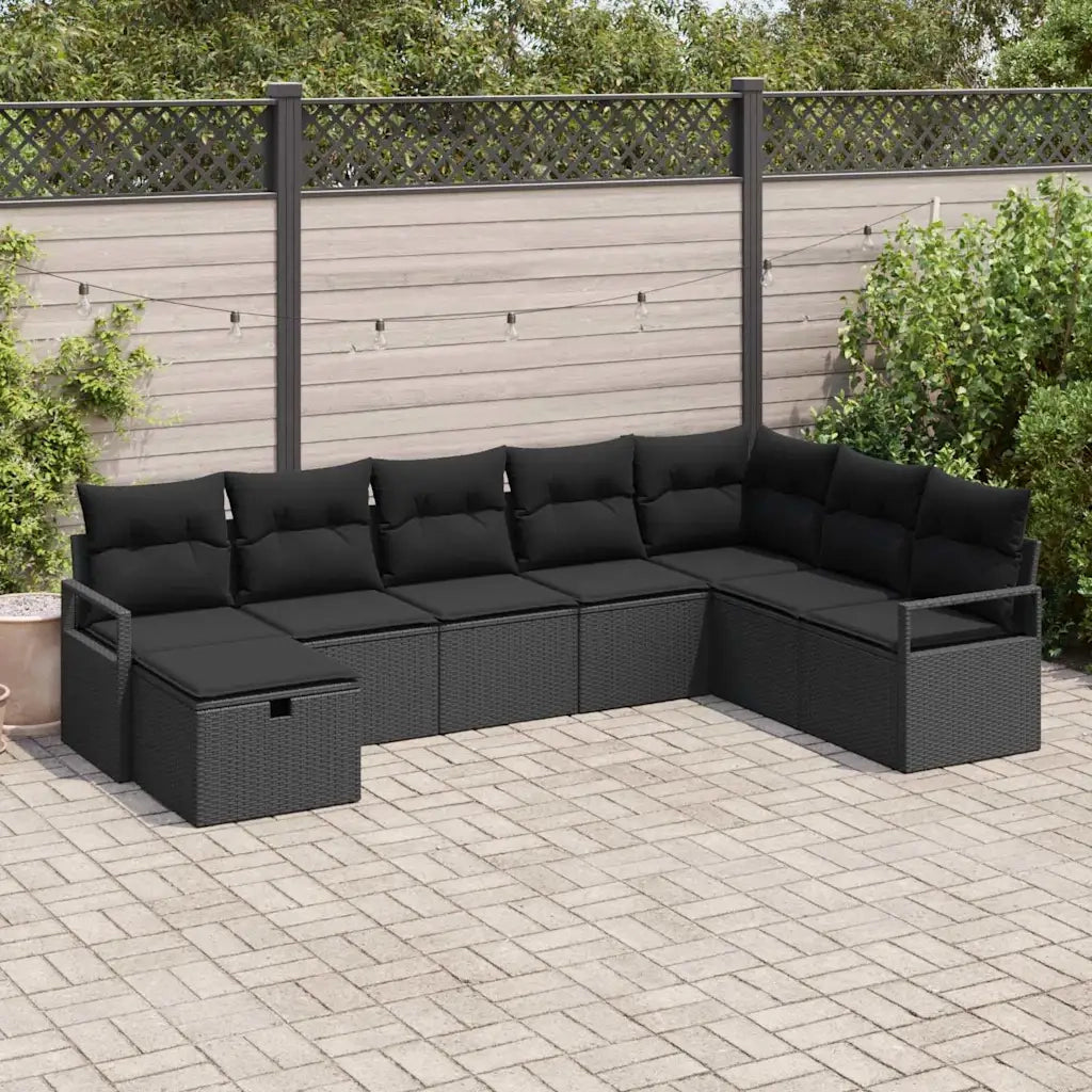 Set di divani con cuscino 6 pcs polyrattan