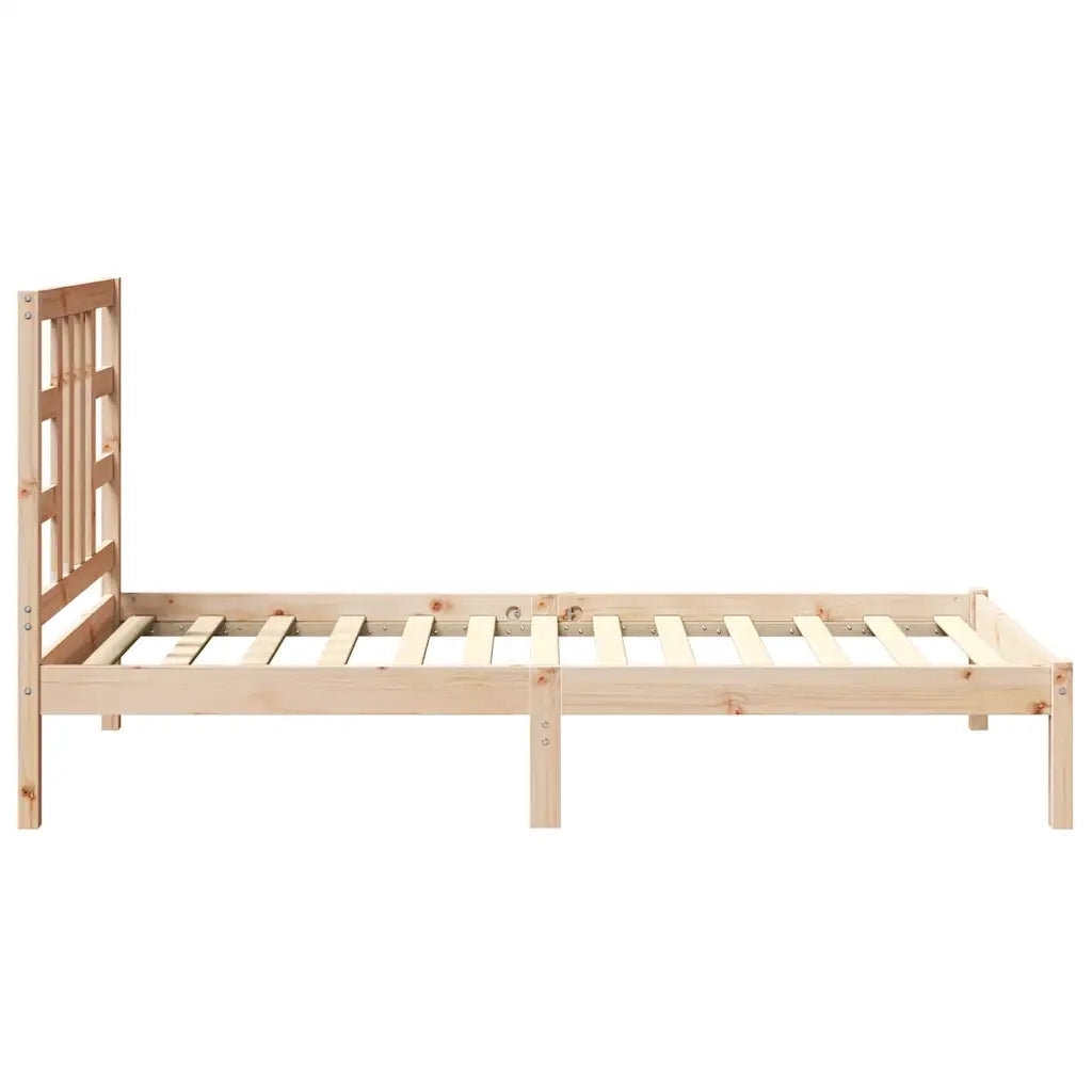 Giroletto-Struttura Letto in Legno Massello 90x190 cm Single 817749
