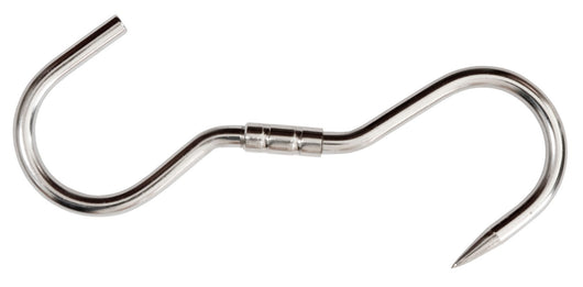 gancio inox girevole per macellai mm.240x10 cod:ferx.14488