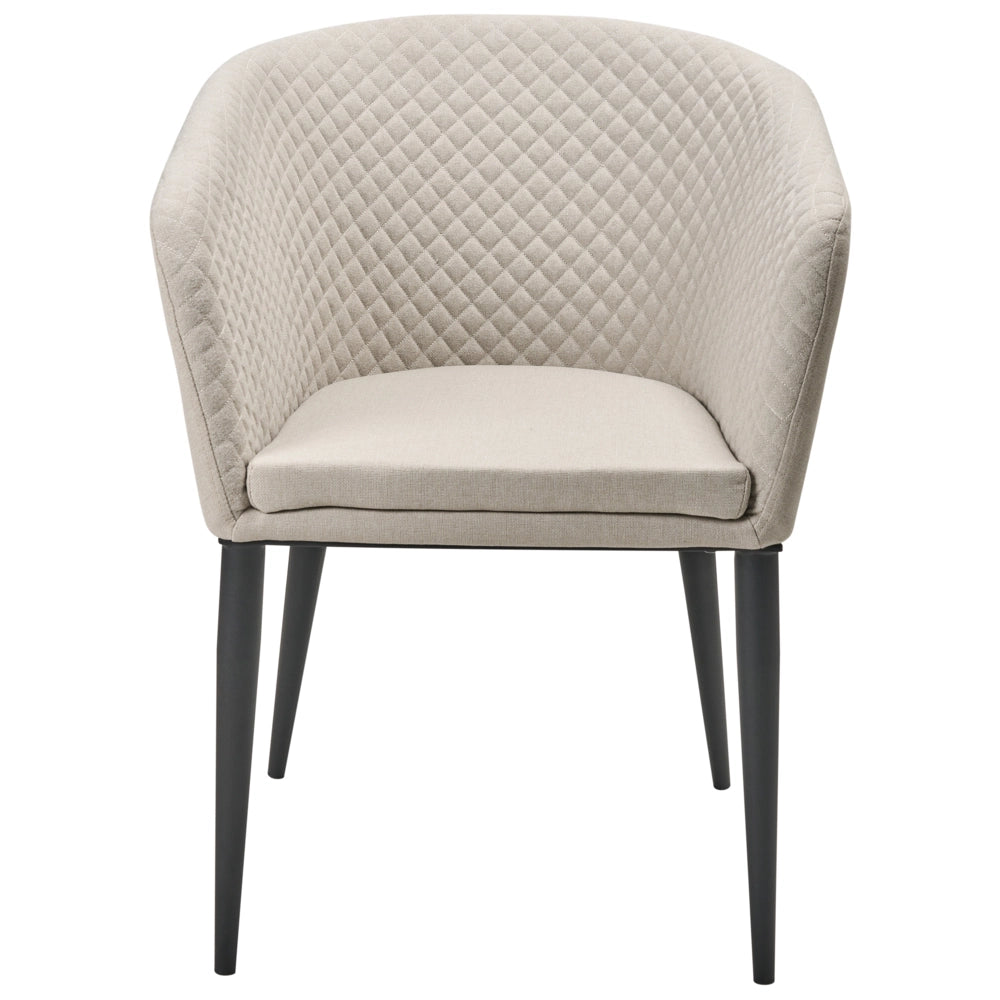 Set di 2 poltrone da giardino Beige Rivestimento in tessuto Gambe d'acciaio Arredamento da interno per esterni Resistente alle intemperie