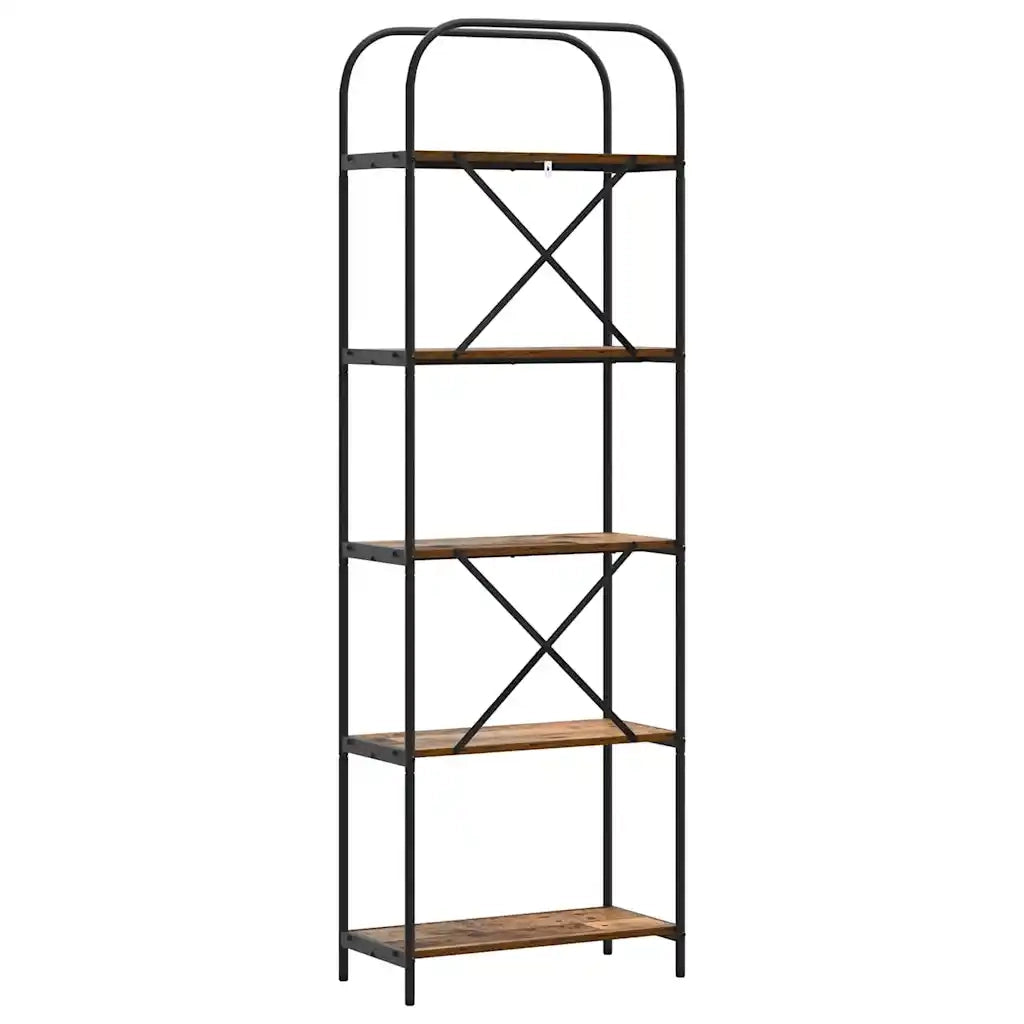 Libreria-Scaffale per Libri-Mobile di Stoccaggio Legno vecchio 60 x 30 x 183 cm Legno multistrato 657802