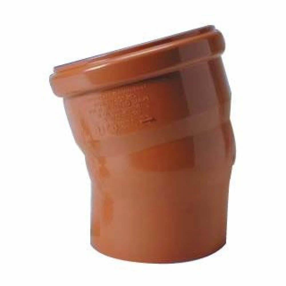 Curva 15 pvc fognatura d.160 b07 f1ggmwx