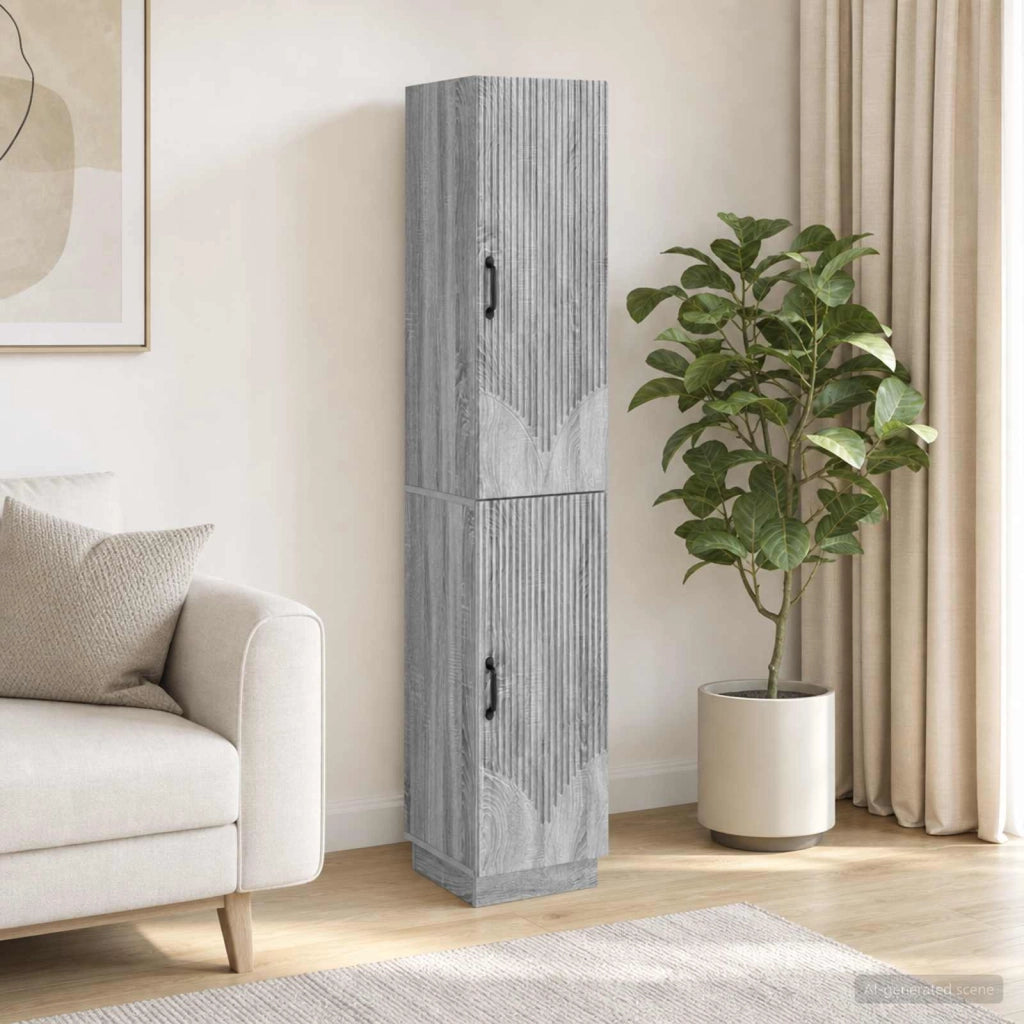 Set di armadi 2 pz Sonoma grigio Legno ingegnerizzato 3416796