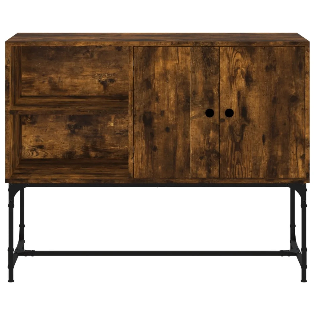 Credenza Rovere Fumo 100x40x79,5 cm in Legno Multistrato 831820