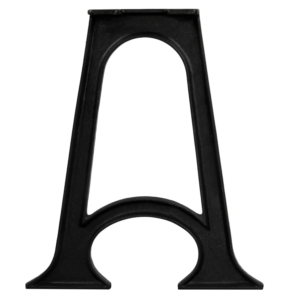 Gambe per Tavolo da Pranzo 2pz Base ad Arco Forma di A in Ghisa 245429