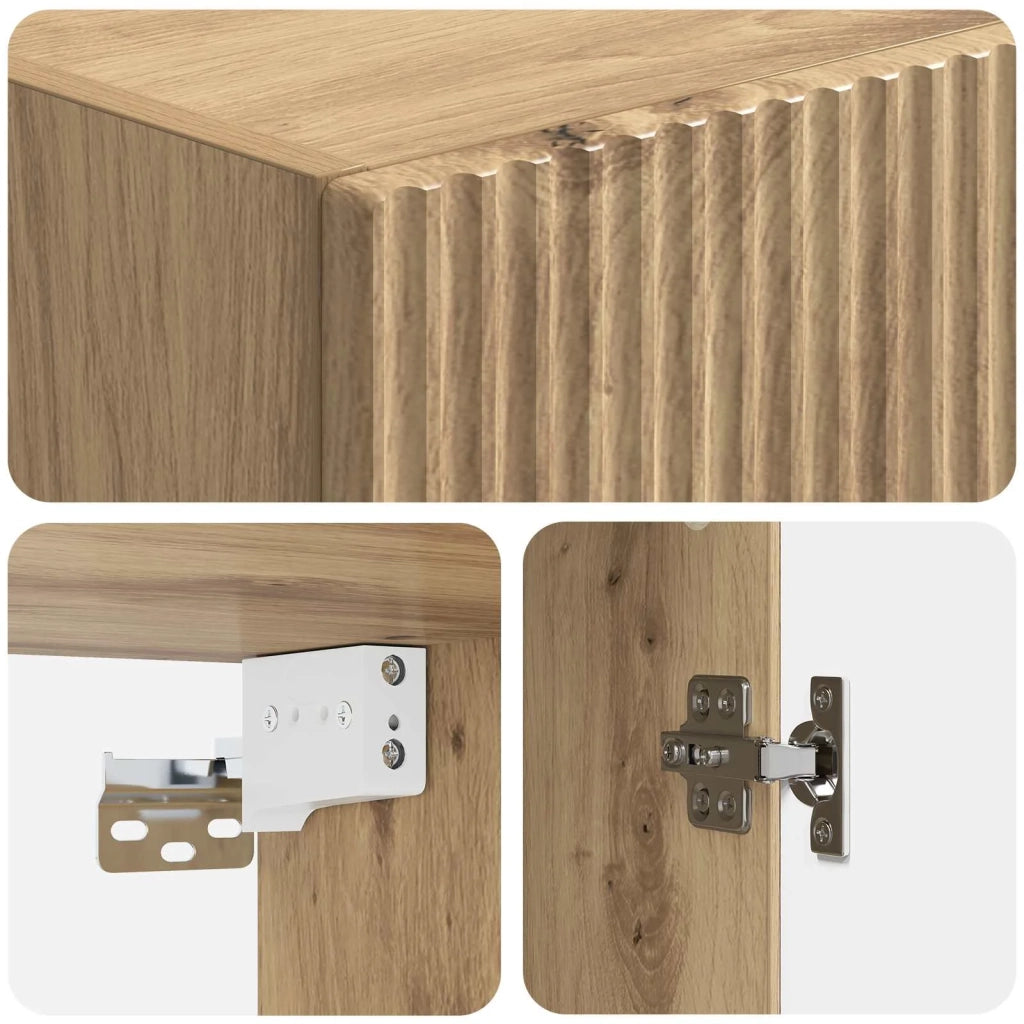 Set di armadi 2 pcs Rovere Artigianale 33 x 34,5 x 87 cm 3416816