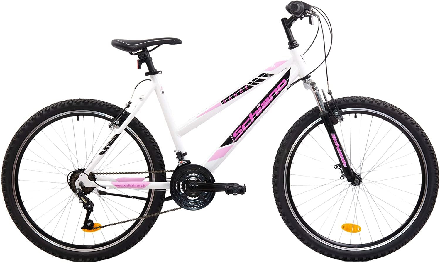 F.LLI SCHIANO RANGE 26" donna mountain bike telaio in alluminio ammortizzata  18 velocitÃ  rosa