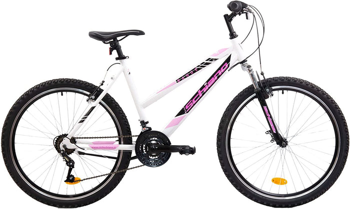 F.LLI SCHIANO RANGE 26" donna mountain bike telaio in alluminio ammortizzata  18 velocitÃ  rosa