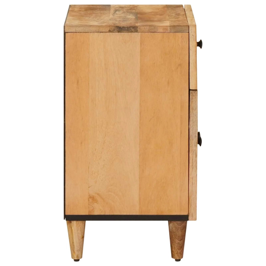 Comodino | Armadio da Notte | Mobiletto da notte Marrone 50 x 33 x 60 cm Legno di mango massello