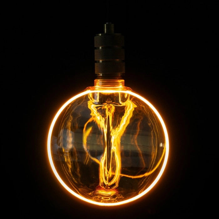 Lampadina LED decorativa sfera G188 E27 4W 200lm ambra